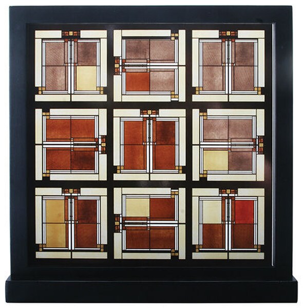 Unity Temple Skylight Sculpture by Frank Lloyd Wright Glass Window
